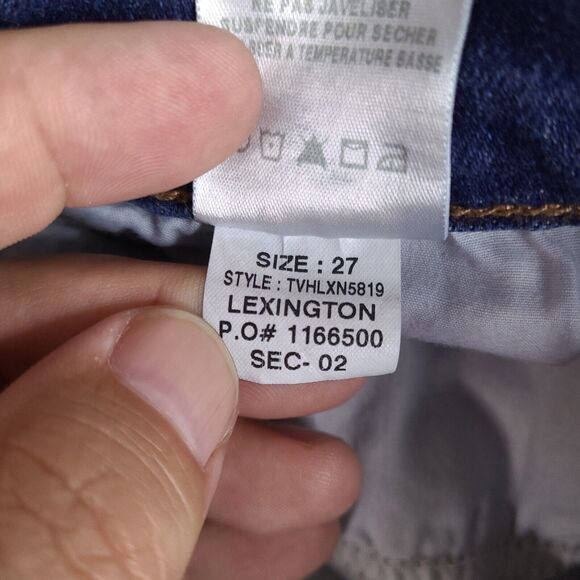 Joe's Jeans Womens Size 27 Blue Cuffed Cropped‎ Cotton Blend Stretch Low Rise - Picture 9 of 15